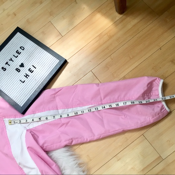 Oversized Pink Windbreaker Jacket - Picture 7 of 8